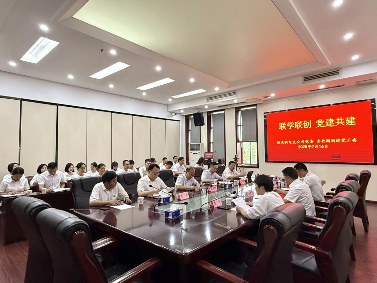 開福區(qū)青竹湖街道黨工委與城北供電支公司黨委開展“聯(lián)學(xué)聯(lián)創(chuàng) 黨建共建”活動(dòng)