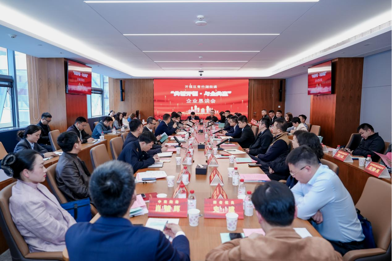 政企同心话发展 携手共赢谱新篇——开福区青竹湖街道举办企业恳谈会
